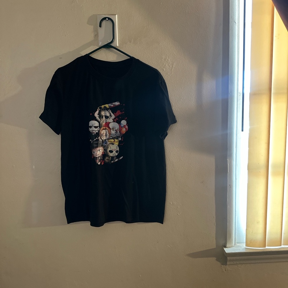 Horror Graphic T-Shirt with Skull Design
